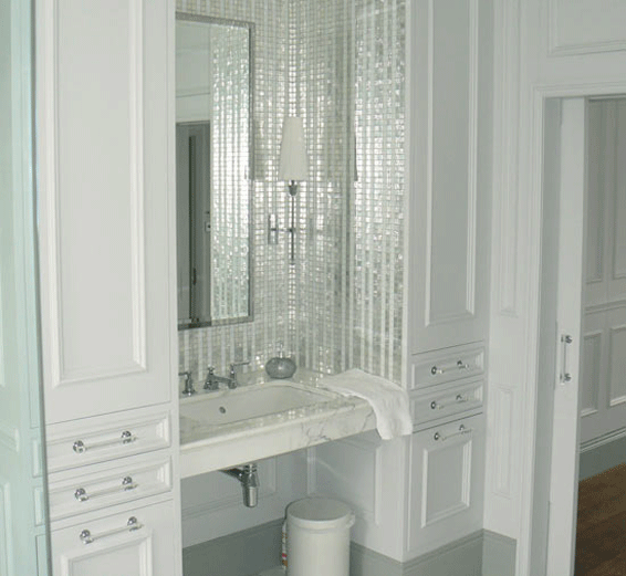 Mirrored Bath Tiles Mosaic Cheverell