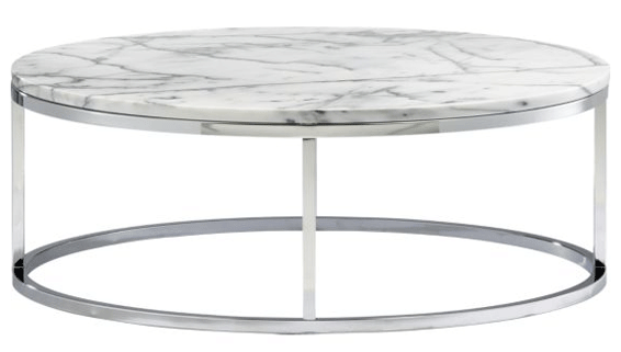 Smart Round Marble Top Coffe Table cb2