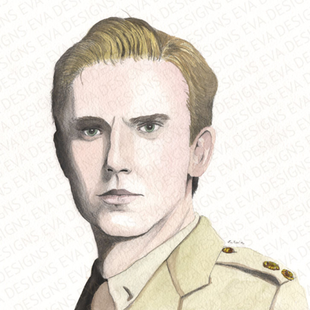 Downton Abbey Matthew Crawley painting by Eva Robertson